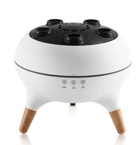 Oceanblauwe aroma diffuser met mistfunctie en kalmerend lichtspel
